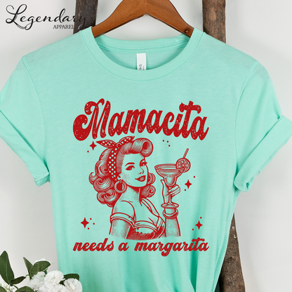 Mamacita Needs A Margarita Shirt Tequila Lover VNeck Shirt Drinking Sweatshirt Margarita Lover Mom Gift Mamacita TShirt Mommy