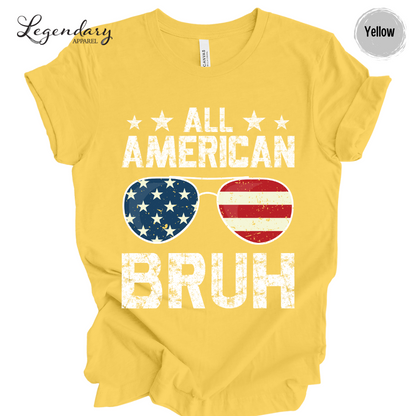 4th of July T-Shirt All American Bruh
