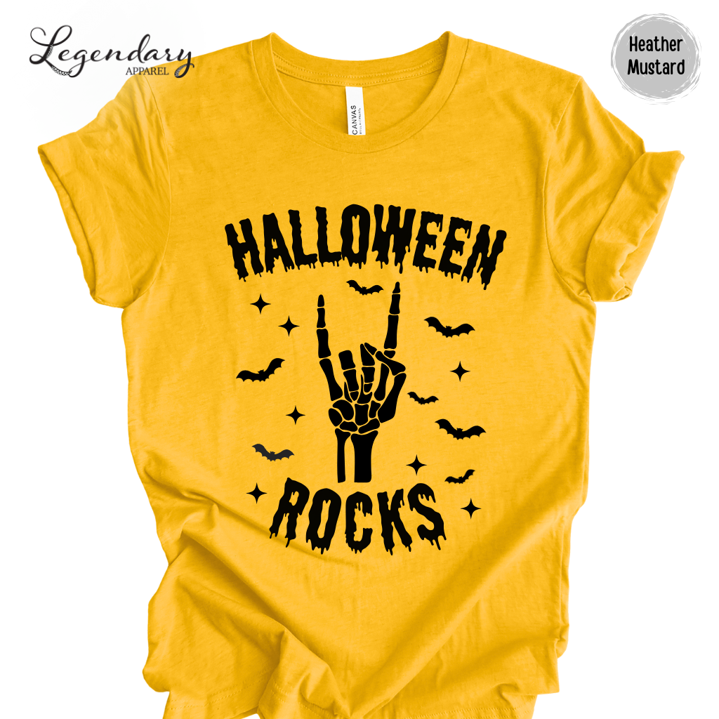 Halloween Rocks Adult Tee Shirt