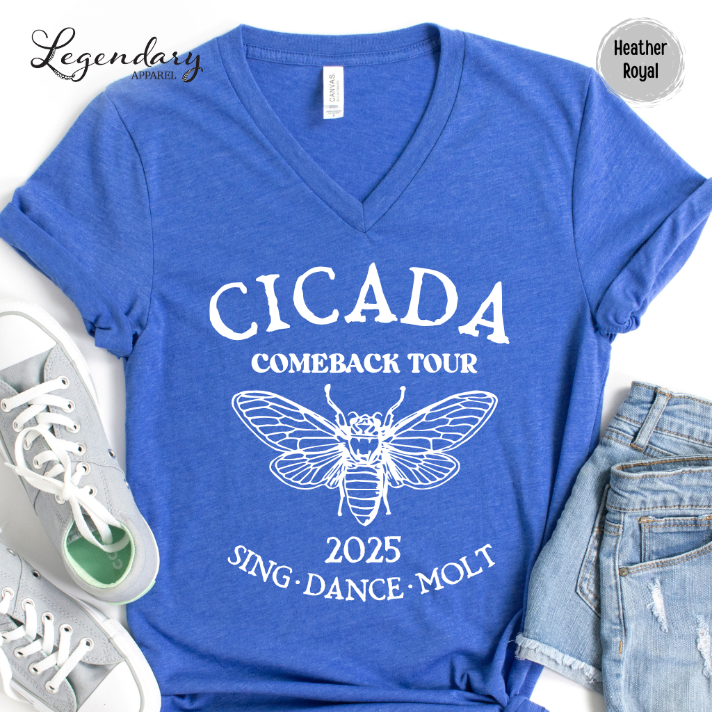 The Cicadas Comeback Tour 2025 V-Neck Tee Shirt