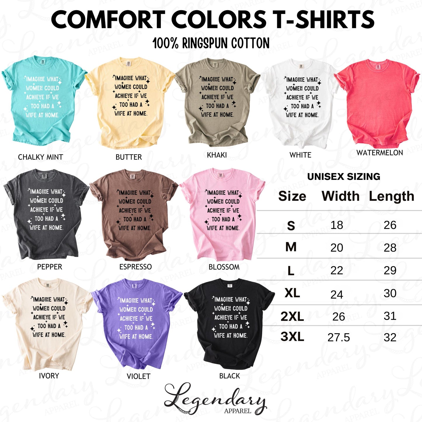 a collection of t-shirts with various designs and sizes, including a variety of colors and styles.
