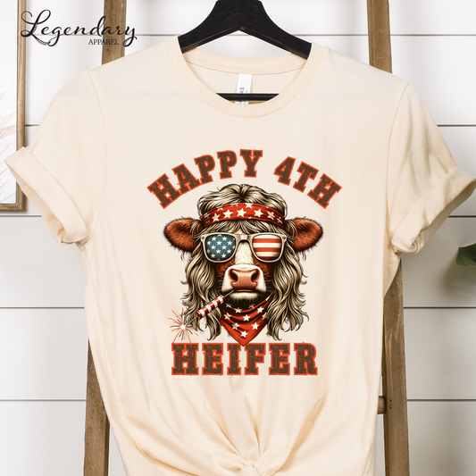 Happy 4TH Heifer T-Shirt