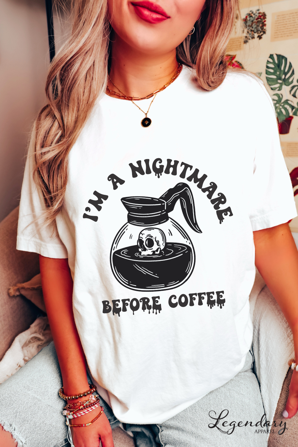 Coffee Shirt I'm A Nightmare Before Coffee