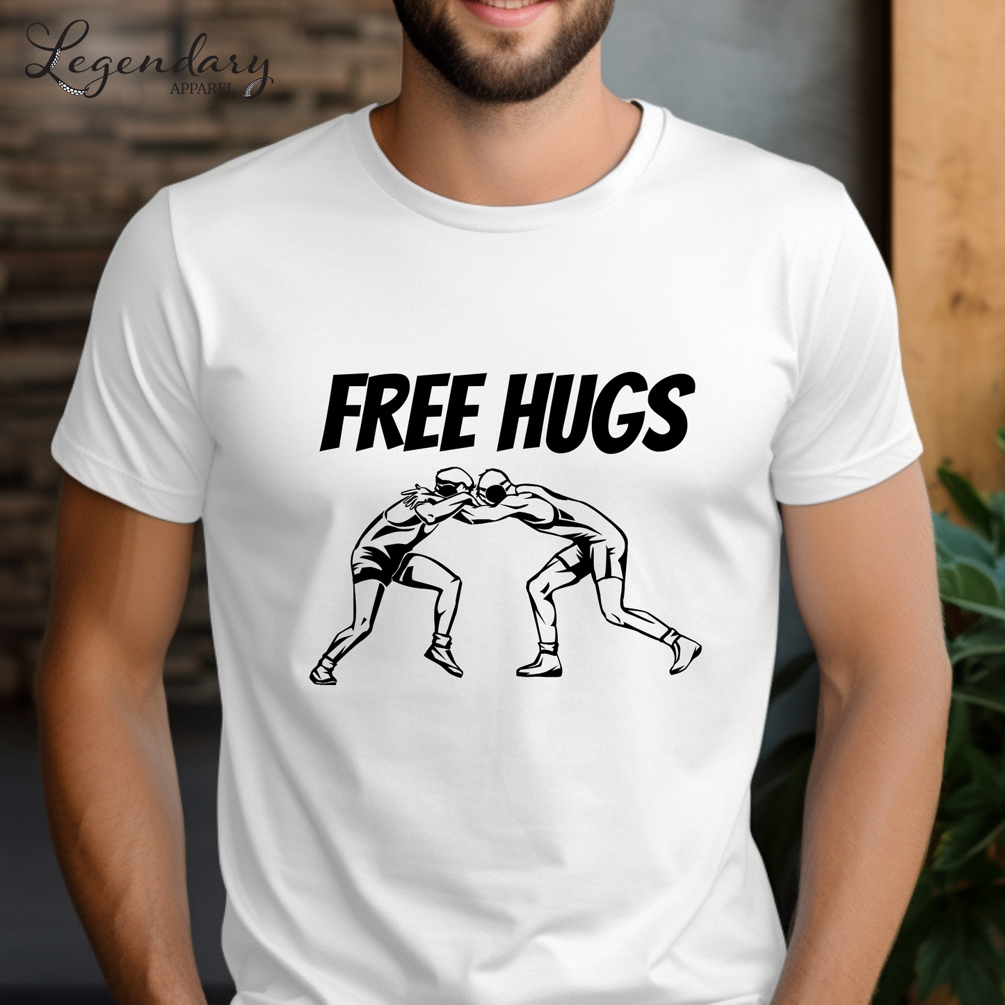 Free Hugs Wrestler T-Shirt