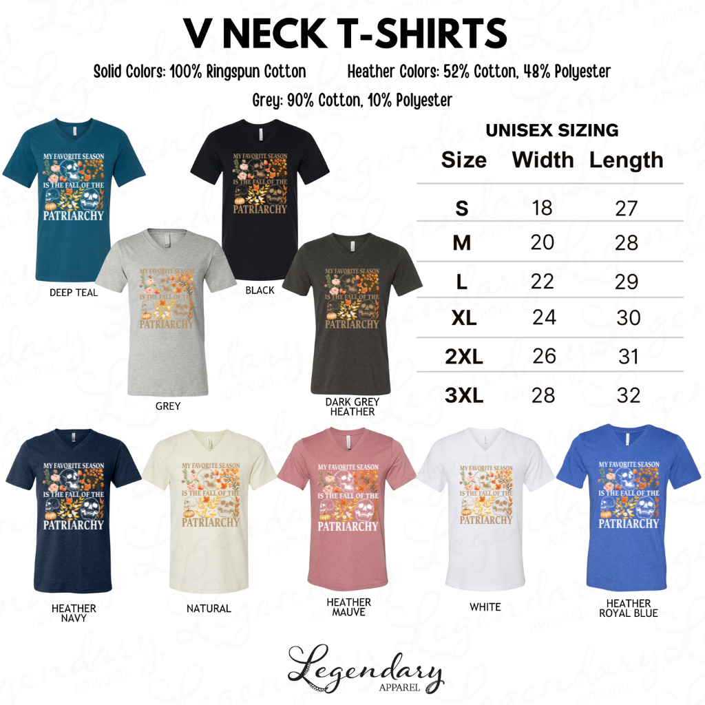 vneck shirt vneck patriarchy My Favorite Season Is The Fall Of The Patriarchy Shirt Feminist Fall Flowers Halloween Skull T-Shirt skull shirt halloween skeleton fall season shirts halloween feminist shirt human rights hex the patriarchy womens rights political gift cottagecore pumpkin gourd feminist gift democrat shirt reproductive rights patriarchy Feminist Halloween Fall Shirt Bury Patriarchy Equality Fall Shirt Feminist They Burned Women  Witchy Feminist Tee Salem Trip Halloween Shirt Witch