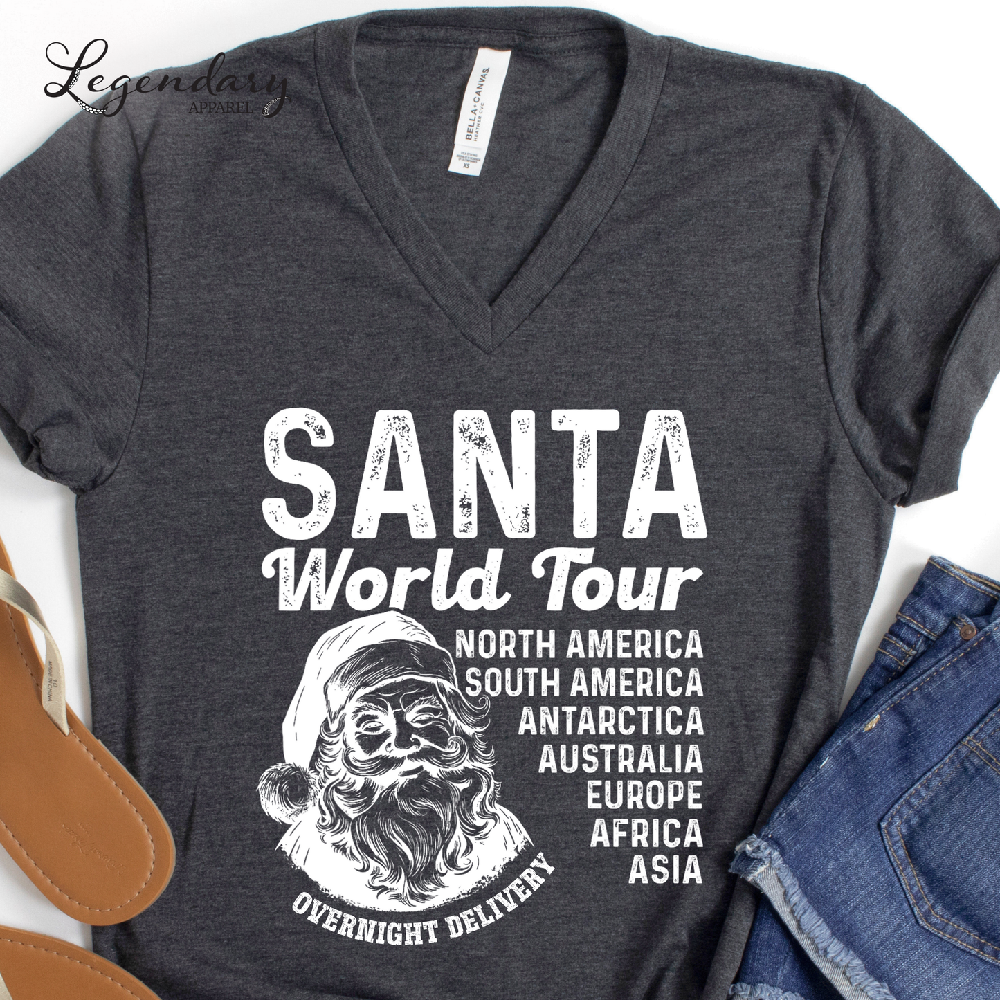 Santa World Tour V-neck