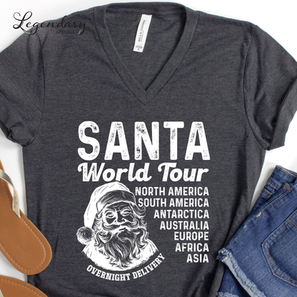 Santa World Tour V-neck