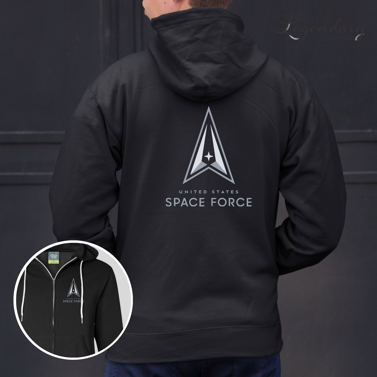 Space Force Zip Up Hoodie