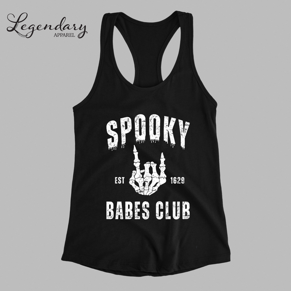 Spooky Babes Club Racerback Tank Top