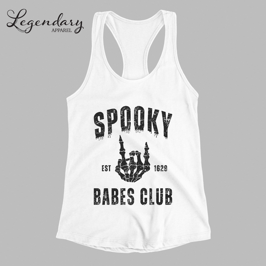 Spooky Babes Club Racerback Tank Top