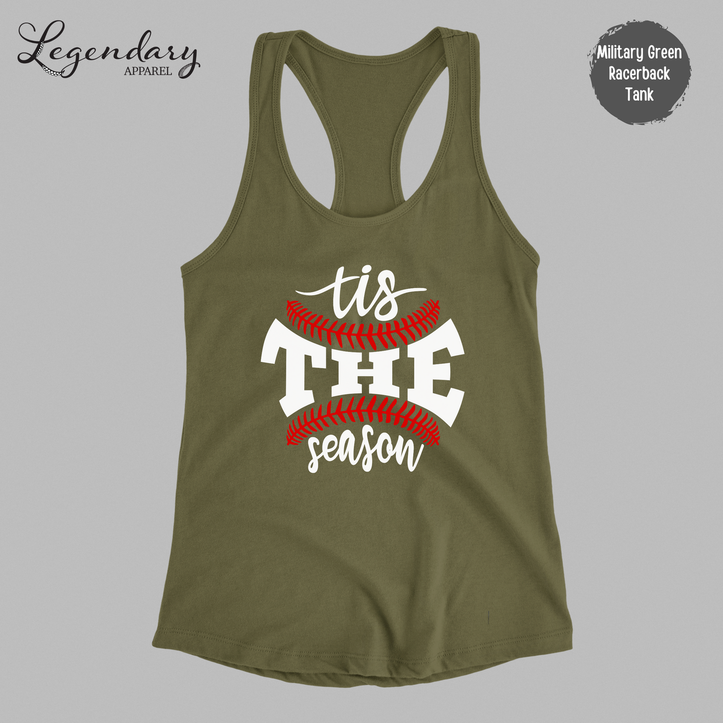 Tis The Season Baseball Tank Top