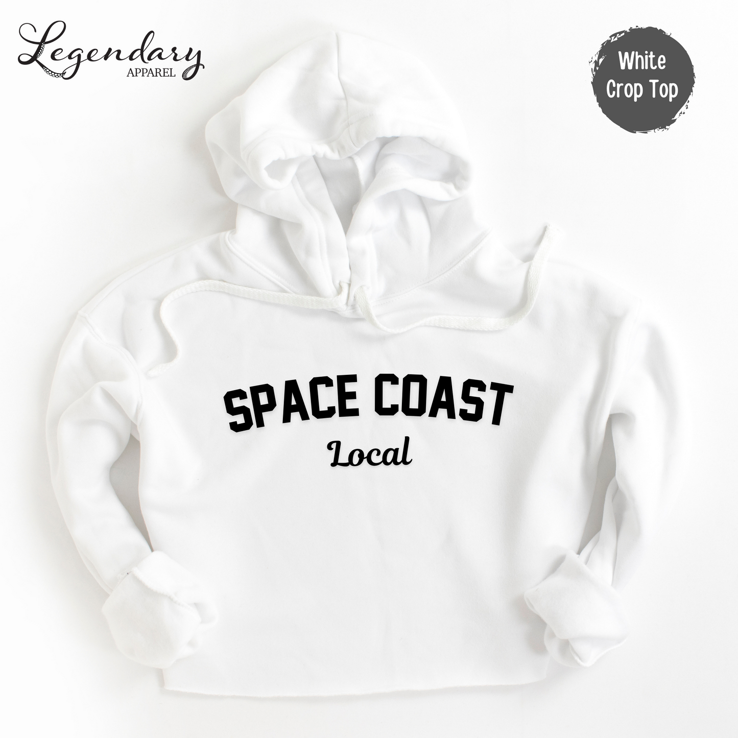 Space Coast Local Crop Hoodie