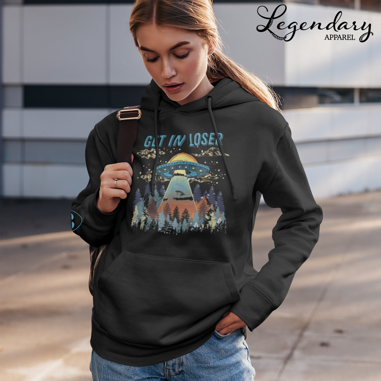 Get In Loser Alien Abduction Hoodie