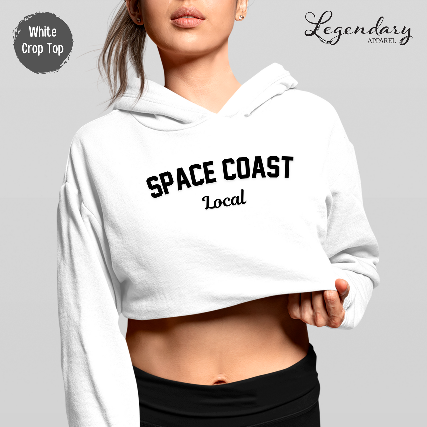 Space Coast Local Crop Hoodie