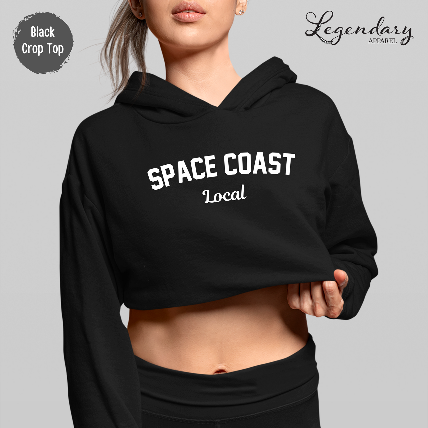 Space Coast Local Crop Hoodie