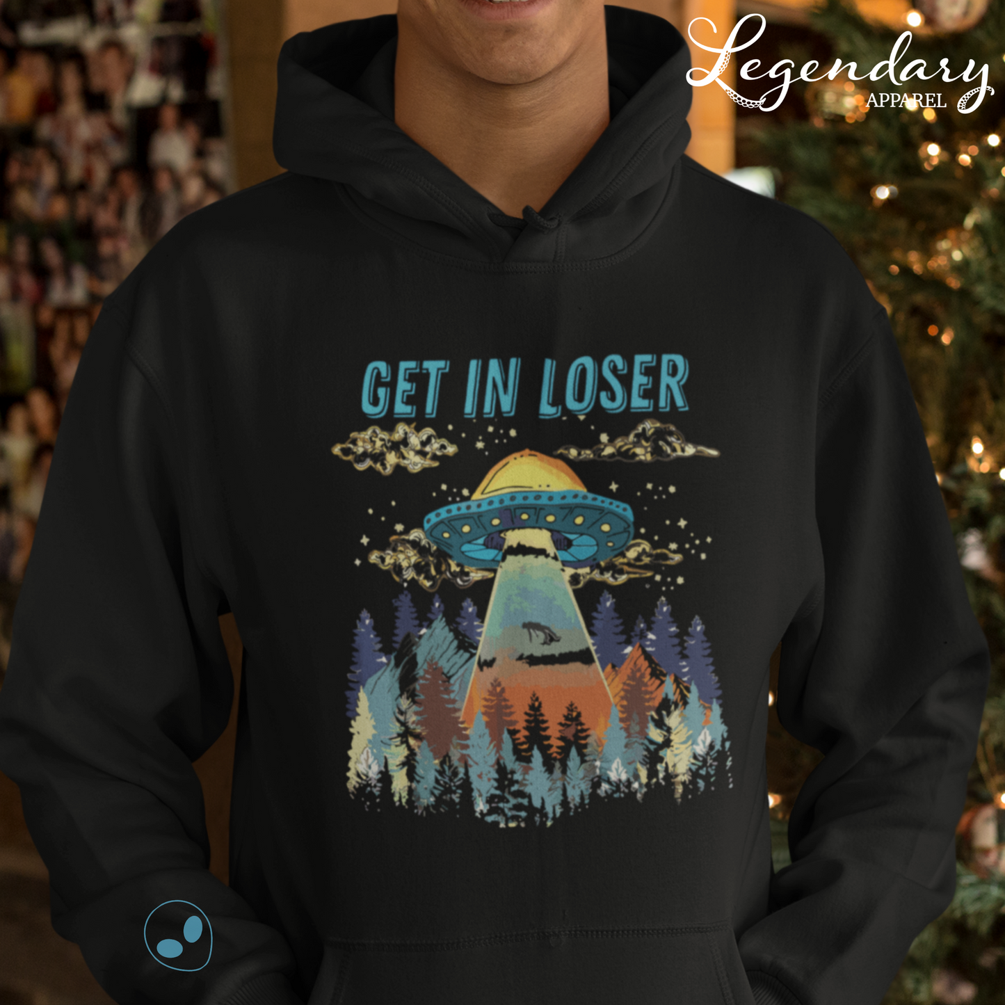 Get In Loser Alien Abduction Hoodie