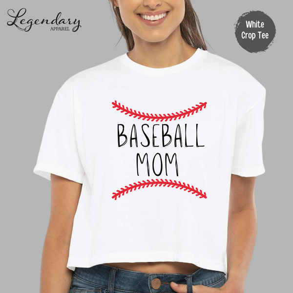Baseball Mom Crop Top