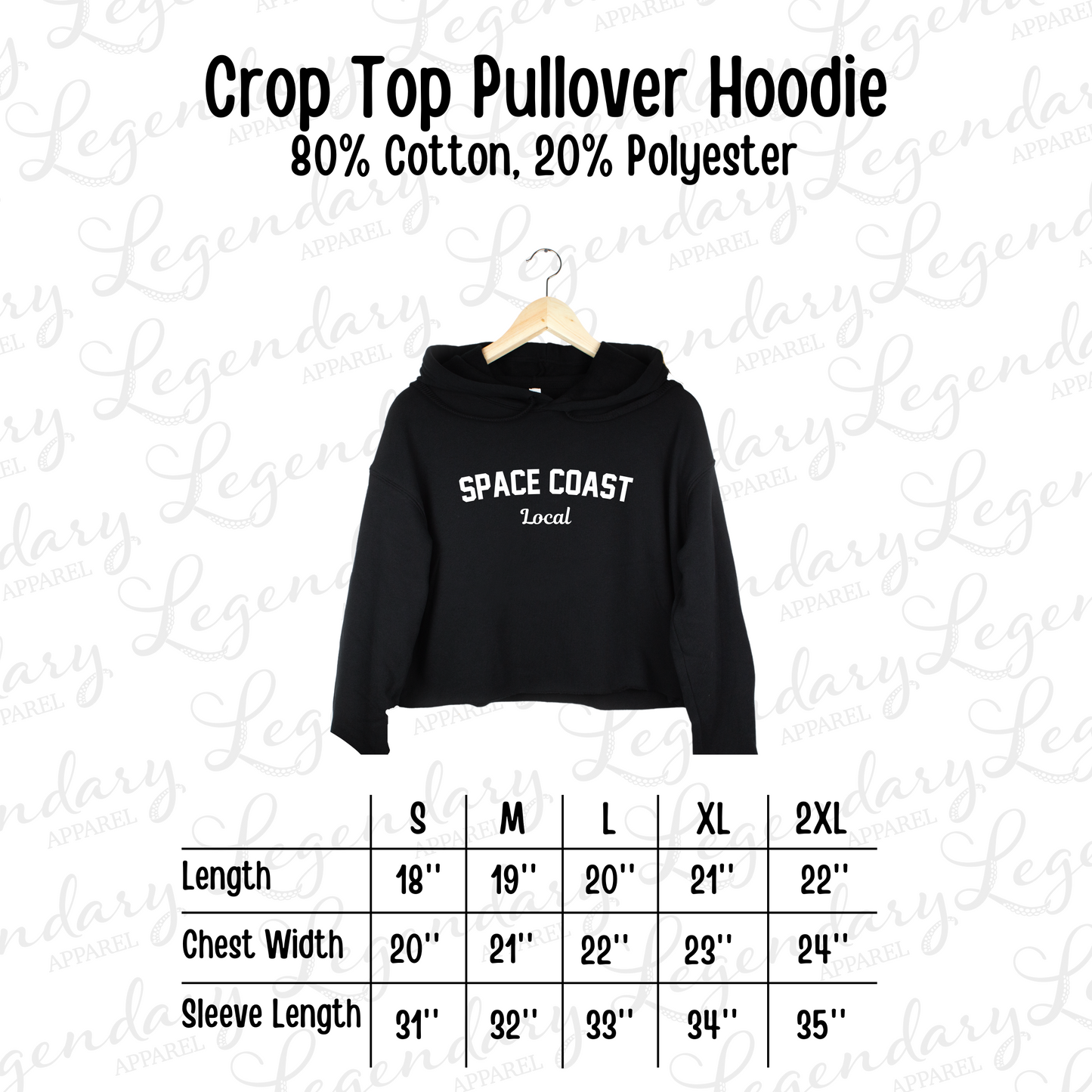 Space Coast Local Crop Hoodie