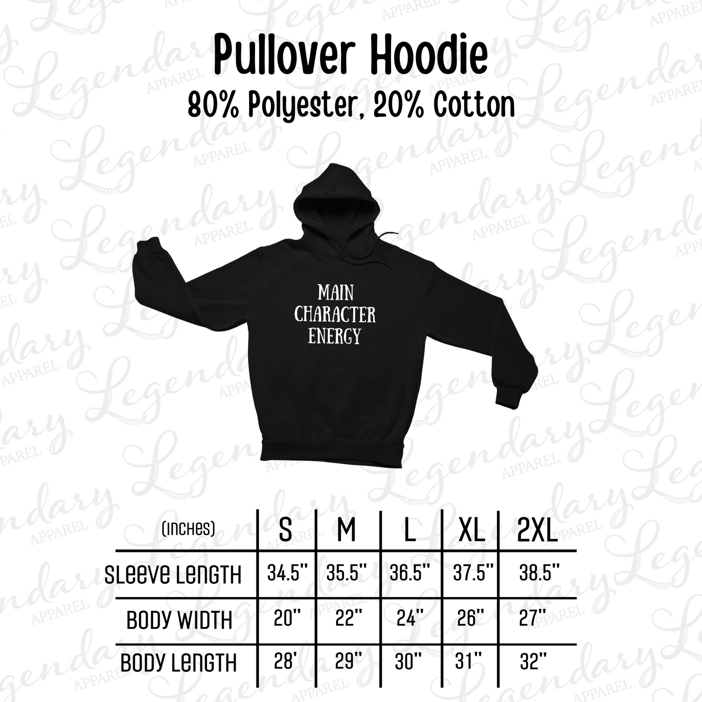 Main Character Energy Pullover Hoodie