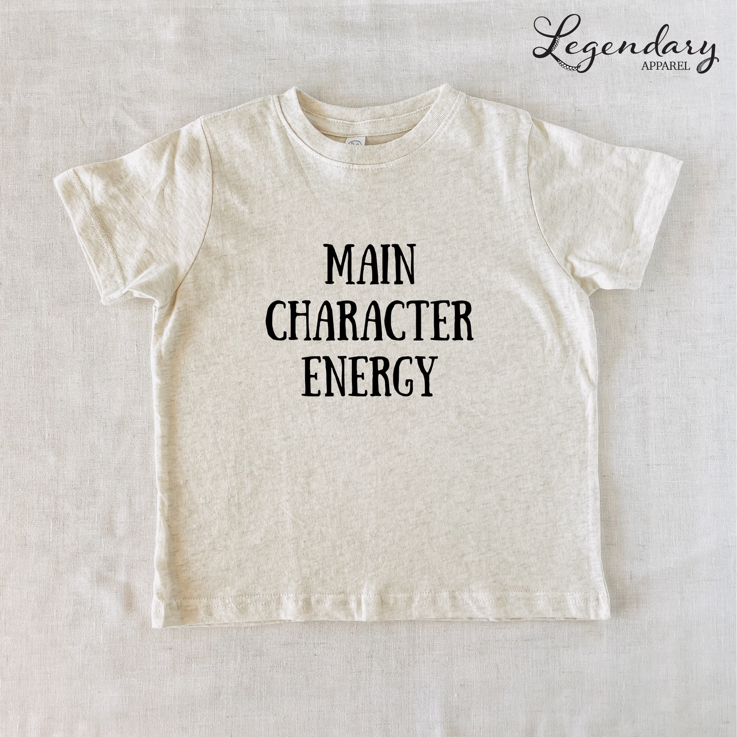 Main Character Energy Kids Tee Shirts