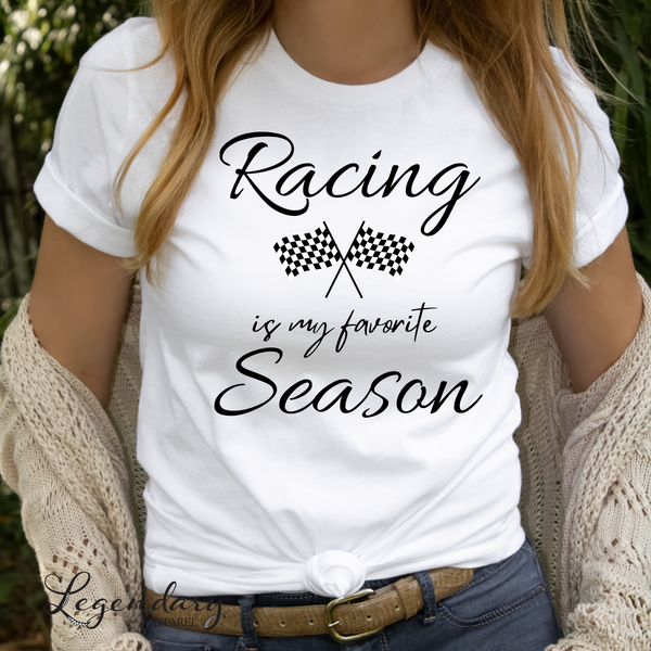 Racing Is My Favorite Season Tee Shirt
