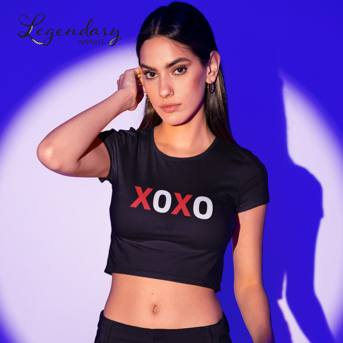 XOXO Crop Top Tee Shirt