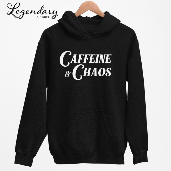 Caffeine & Chaos Pullover Hoodie
