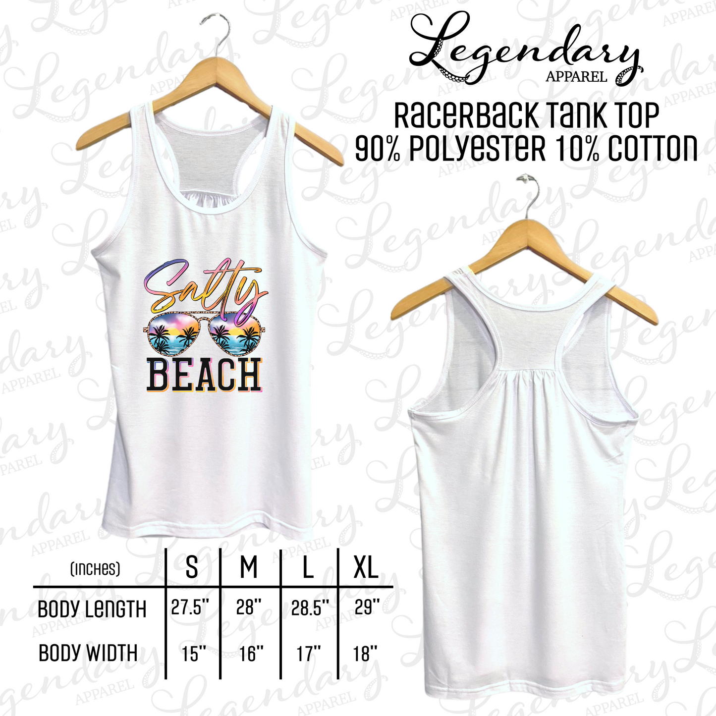 Salty Beach Racerback Tank