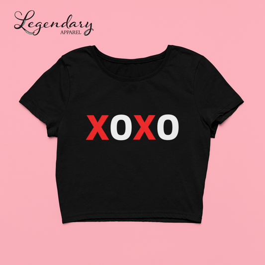 XOXO Crop Top Tee Shirt