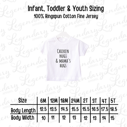 Chicken Nugs & Mama's Hugs Toddler Tee Shirt