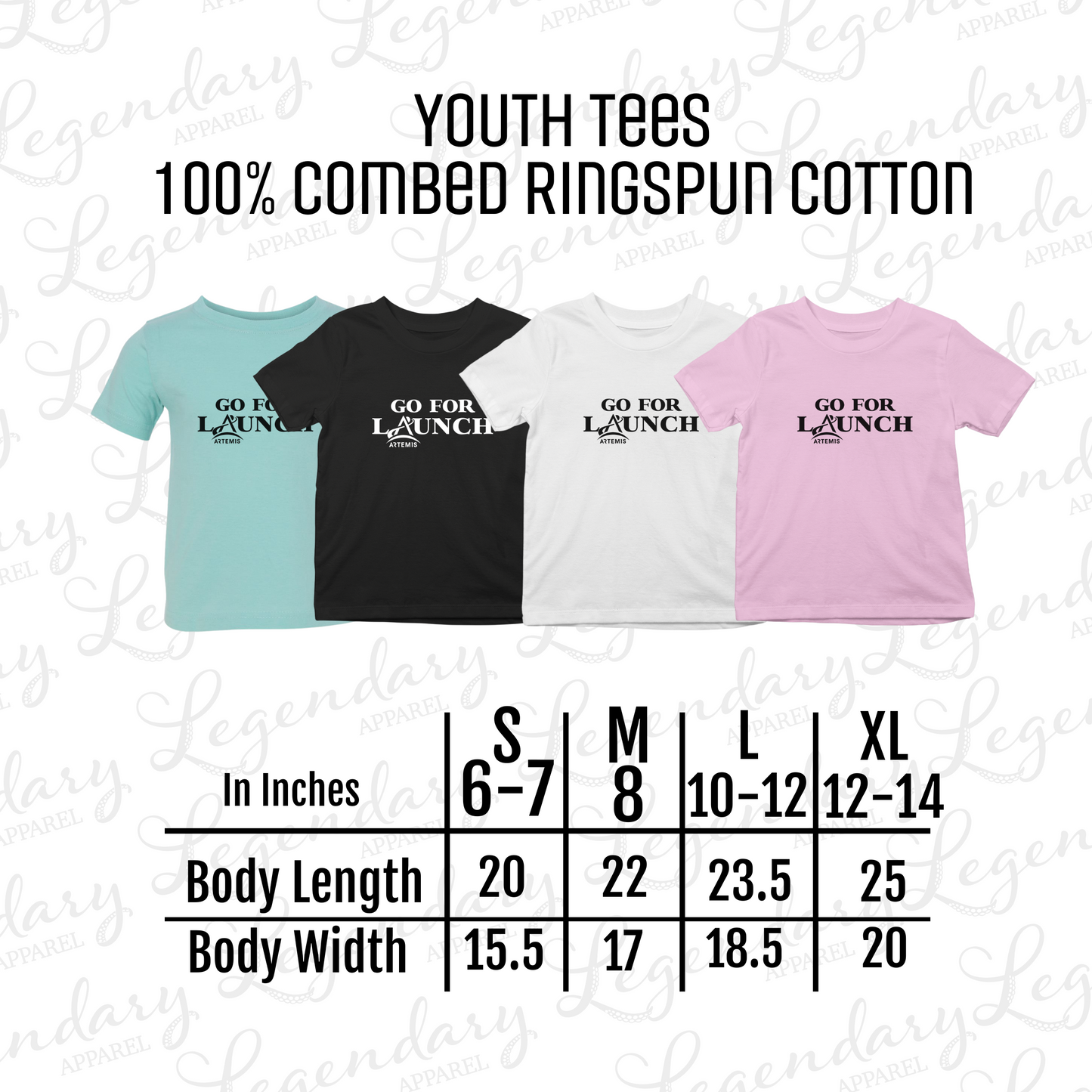 Youth Artemis Go For Launch Tee Shirt