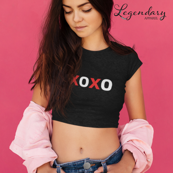 XOXO Crop Top Tee Shirt