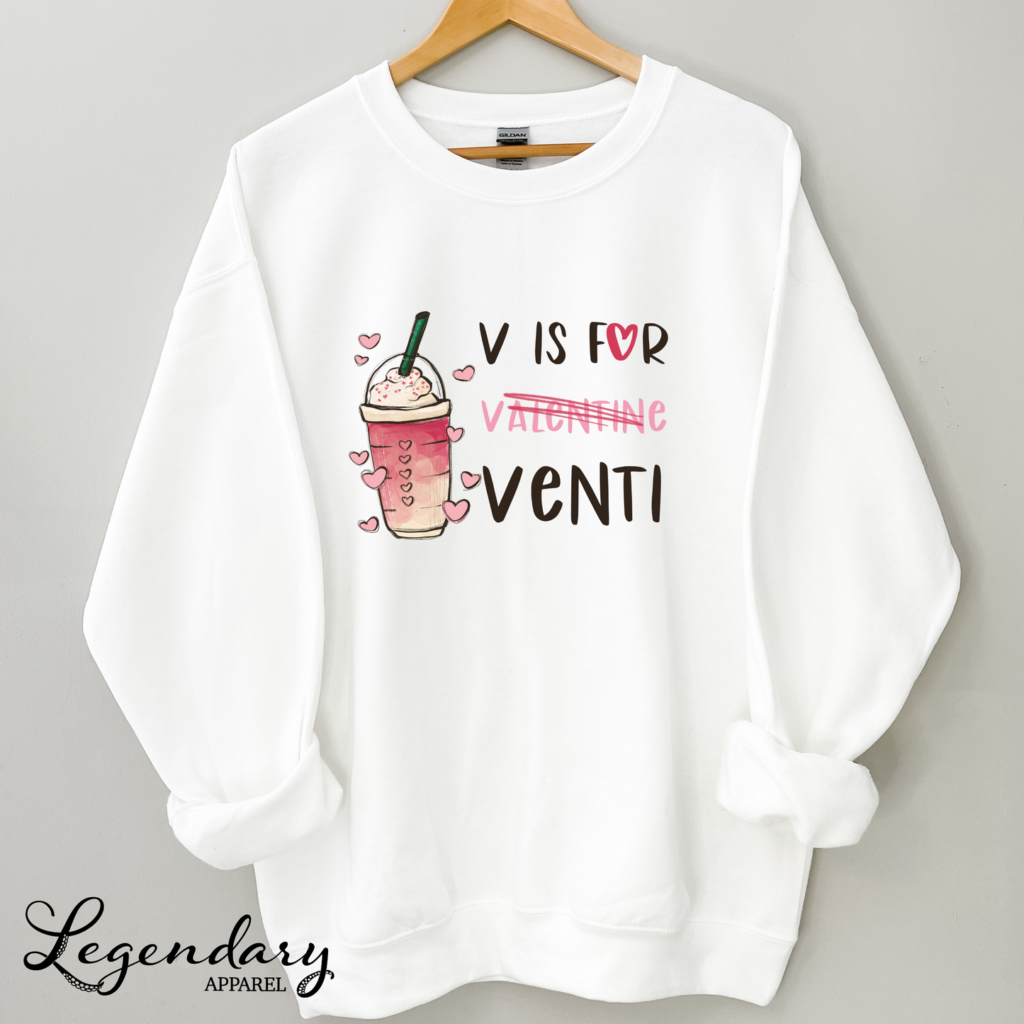 V is for Venti Adult Sweatshirt