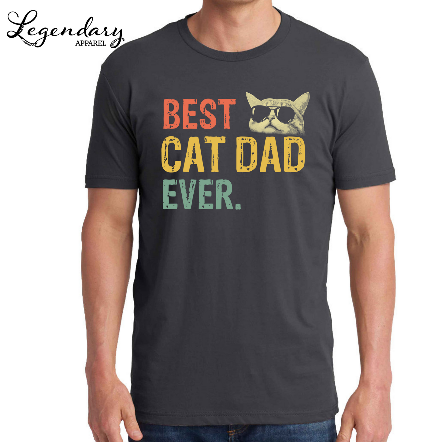 Best Cat Dad Ever Men's Tee Shirt