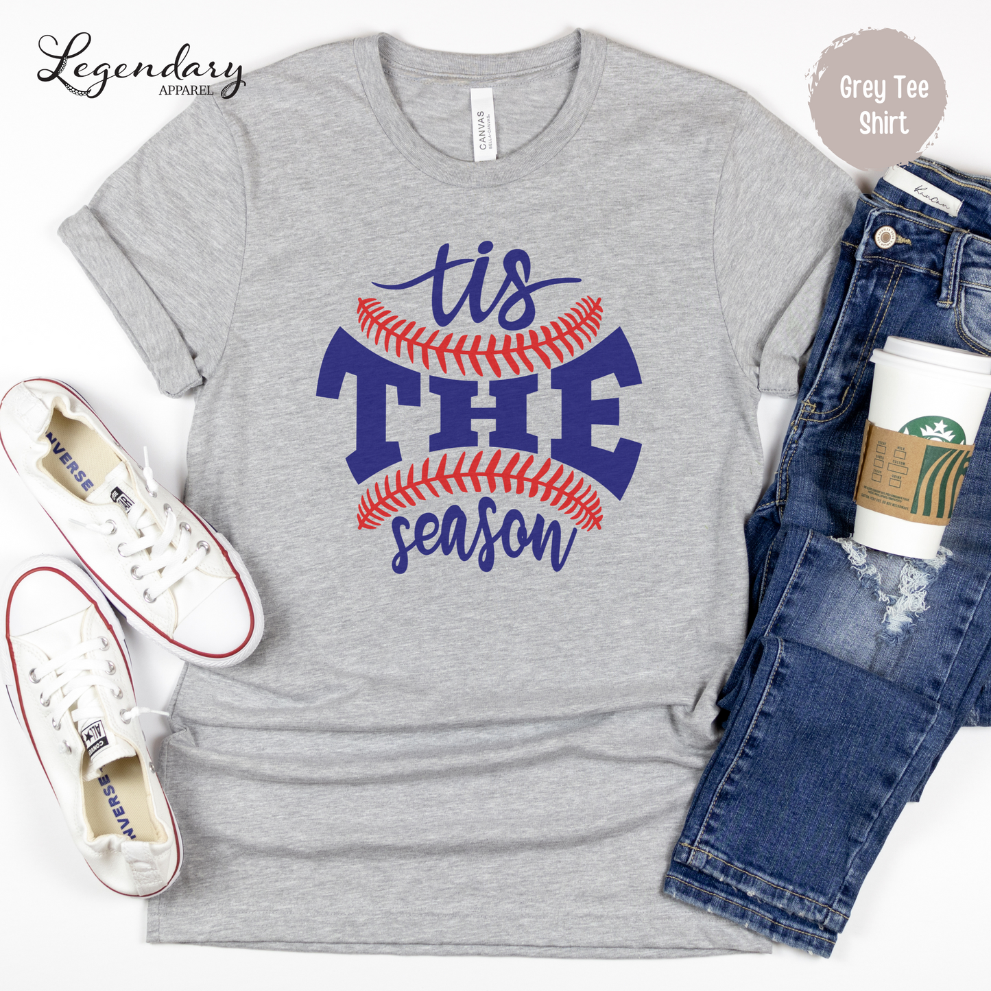 Tis The Season Baseball Tee Shirt