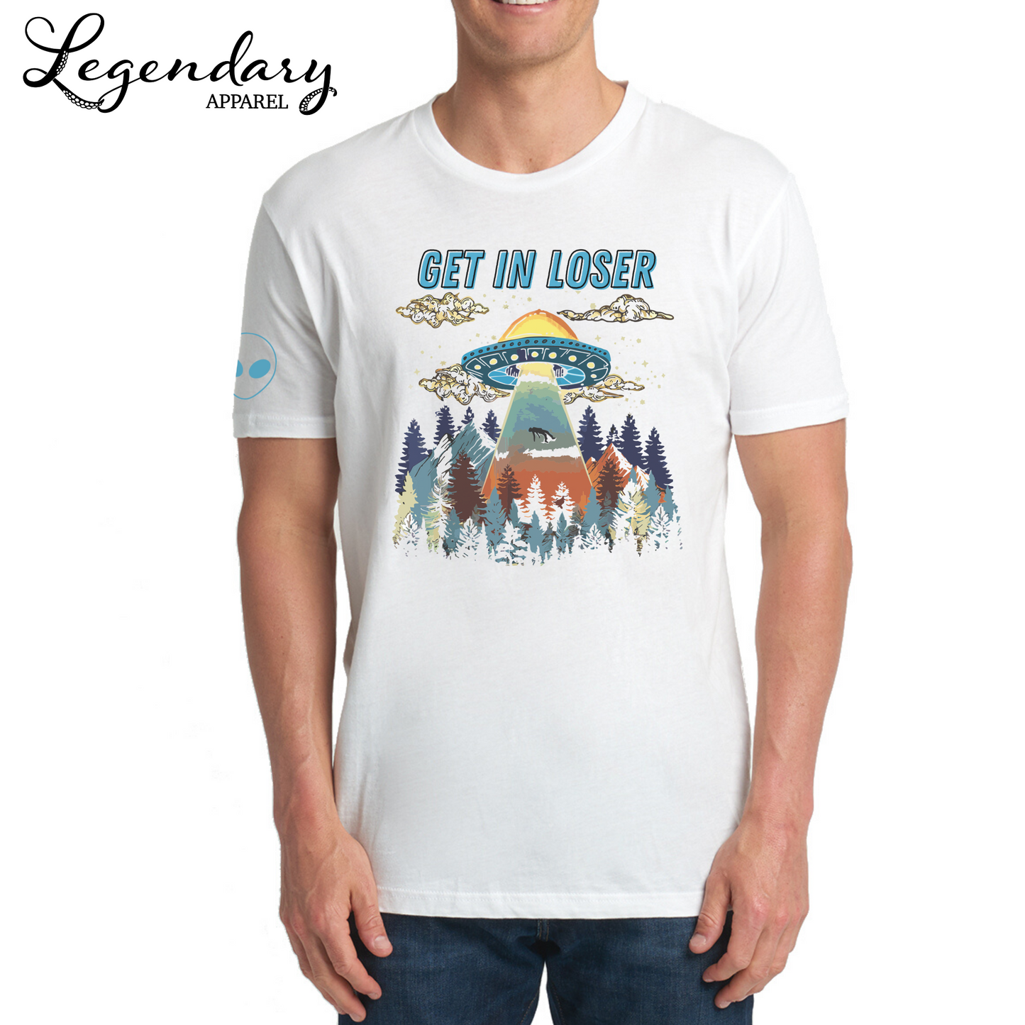 Get In Loser Alien Abduction Men's Tee